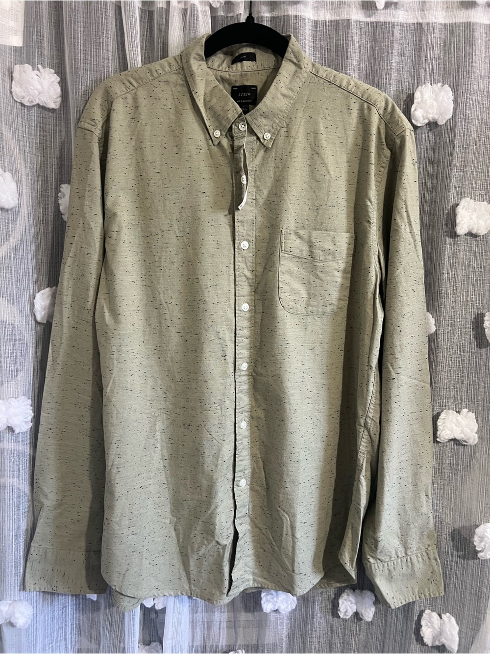 J. Crew Men’s Sage Green Button-Down Shirt